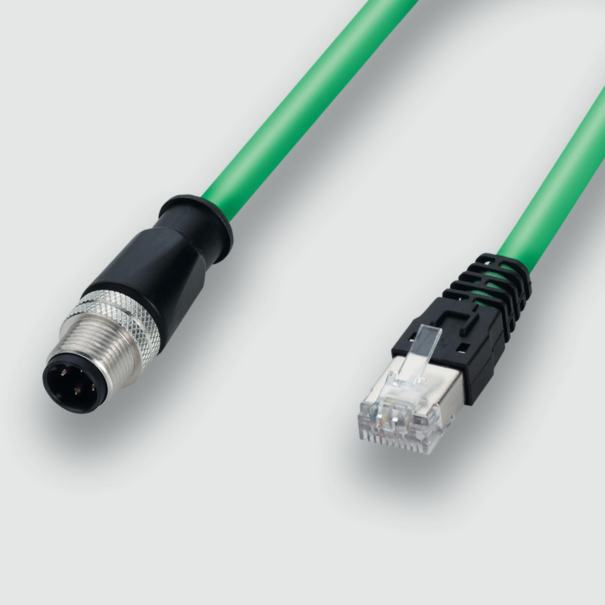 Lutze | 192015.0020 | Male RJ45 straight to male RJ45 straight with PUR cable shielded, Cat.5e 2 M.